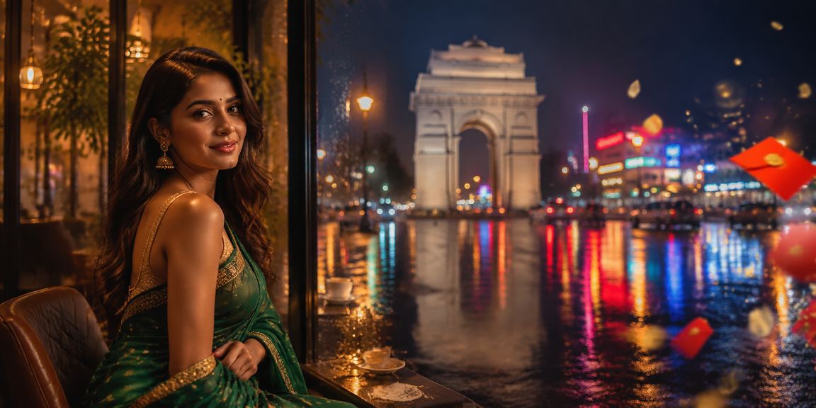Player enjoying mobile casino gaming near India Gate Delhi