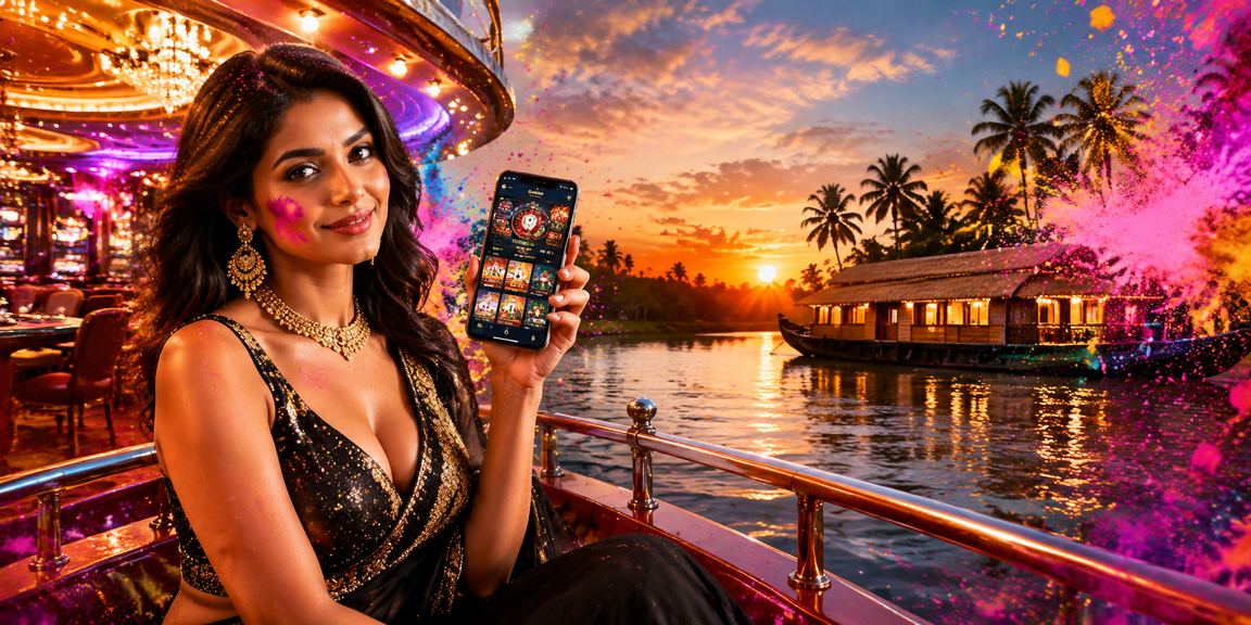 Celebration of Holi festival with casino app users in Kerala
