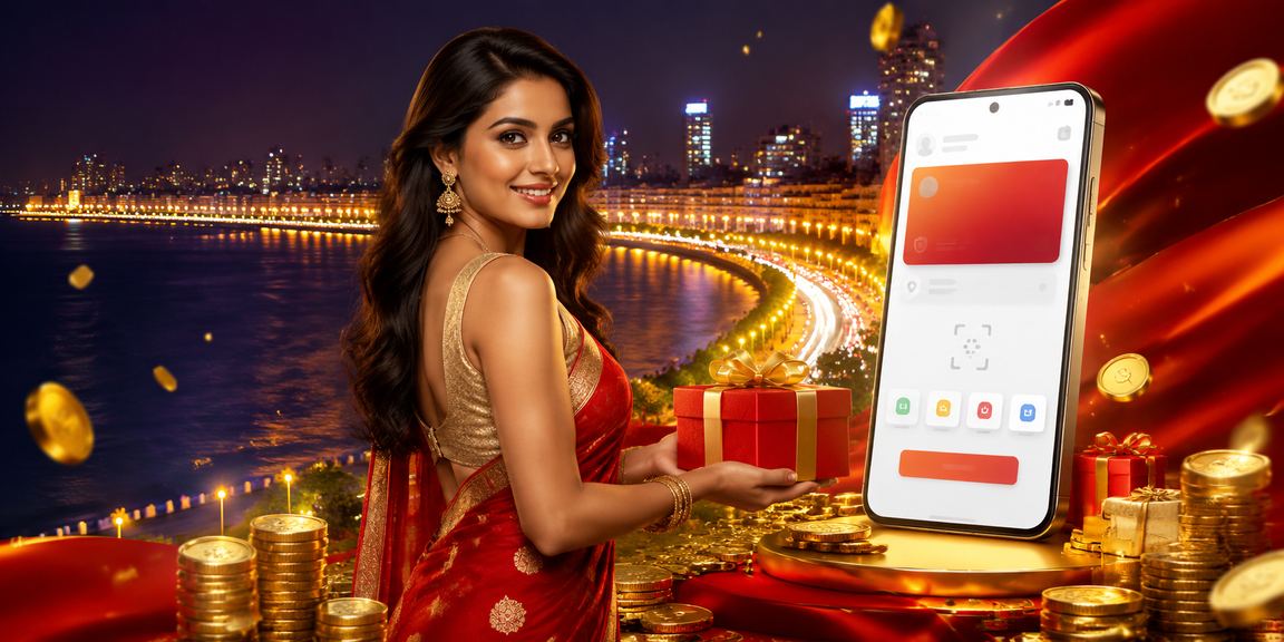 User playing Andar Bahar on mobile at Marine Drive Mumbai